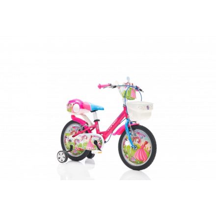 Corelli Lovely Unikornis 16 gyerek könnyűvázas kerékpár Rózsaszín