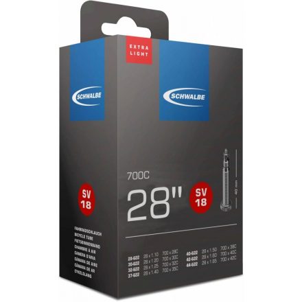 BELSŐ SCHWALBE 622 SV18 622-28/44 40MM EXTRA LIGHT 105g {25/7}