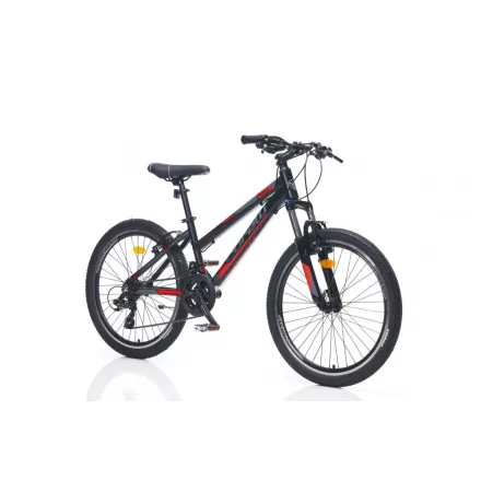 Corelli Via 1.1 24" gyerek MTB könnyűvázas kerékpár Fekete-Piros