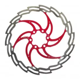 Féktárcsa 160 mm ezüst-piros BR-X02
