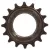 Fogaskerék szabadonfutó single speed 16f 1/8col  fek.145g SS-S06