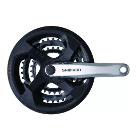 HAJTÓMÛ ALU 170MM 42/34/24T SHIMANO TOURNEY TY-301 FEKETE
