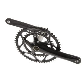   HAJTÓMÛ ALU 172,5MM 50/34T INTEGRÁLT CRMO TENGELY - 10 SEBESSÉGES FEKETE