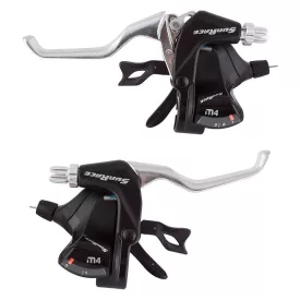 FÉKVÁLTÓKAR PÁRBAN 3X7 SP SUNRACE STM406 FEKETE / EZÜST