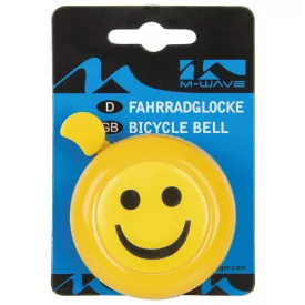 CSENGÕ GYERMEK ACÉL FIGURÁS M-WAVE SMILE - 55 MM SÁRGA