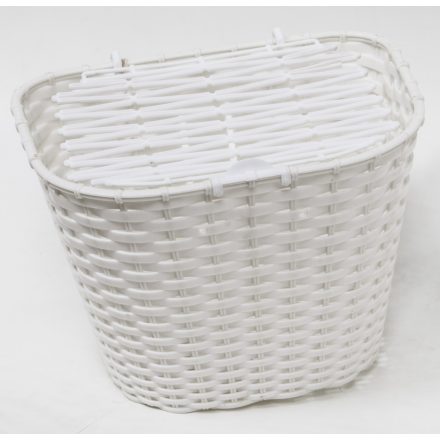 KOSÁR ELSÕ MÛANYAG FEDELES 36X29X25 CM + TARTOZÉK FEHÉR (30db/doboz)