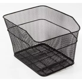   KOSÁR HÁTSÓ SÛRÛSZÖVÉSÛ MAGASÍTOTT - 39X29X24 CM + TARTOZÉK FEKETE