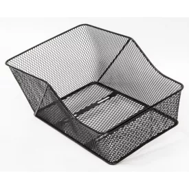   KOSÁR HÁTSÓ SÛRÛSZÖVÉSÛ HOSSZÍTOTT - 46X29X20 CM + TARTOZÉK FEKETE