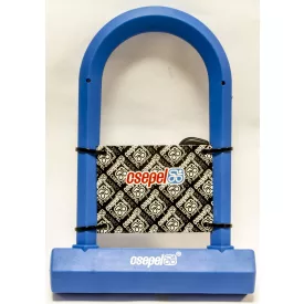   ZÁR U-LAKAT KULCSOS 14 x 186 x 260 MM SZILIKONOS - CSEPEL KÉK