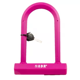   ZÁR U-LAKAT KULCSOS 14 x 186 x 260 MM SZILIKONOS - CSEPEL PINK