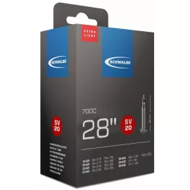   TÖM 700X18-25C (18/25-622/630) SCHWALBE SV20 EXTRA LIGHT - 40MM DOBOZOS