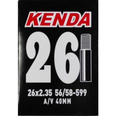 26X2,10-2,35 TÖM (54/58-559) KENDA AV - 40MM DOBOZOS