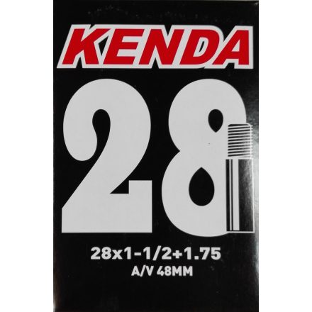 TÖM 28X1-1/2 + 1,75 (622/635) KENDA AV - 48MM DOBOZOS