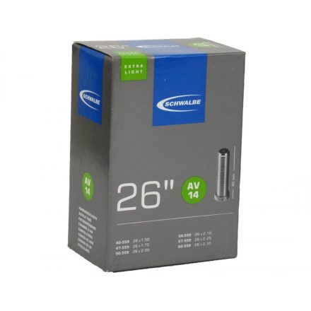 TÖM 26X1,50-2,35 (40/60-559) SCHWALBE AV14 EXTRA LIGHT - 40MM DOBOZOS