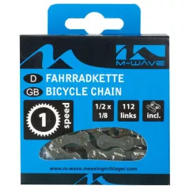 LÁNC 1/2X1/8 - 1 SP / 112L M-WAVE SZÜRKE
