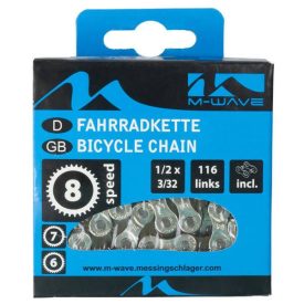 LÁNC 1/2X3/32 - 8/7/6 SP / 116 M-WAVE SZÜRKE