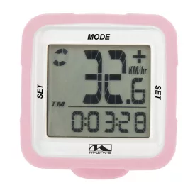 KM ÓRA WIRELESS 14 FUNKCIÓS M-WAVE XIV - SZILIKONOS PINK