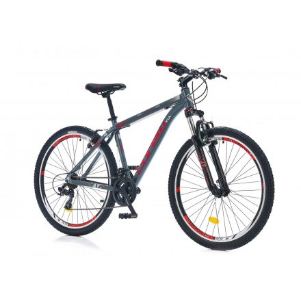 Corelli Via 1.0 MTB könnyűvázas kerékpár 18" Grafit-Piros