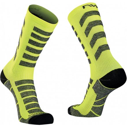 Zokni NORTHWAVE téli HUSKY CERAMIC S (36-39) fekete/fluo sárga