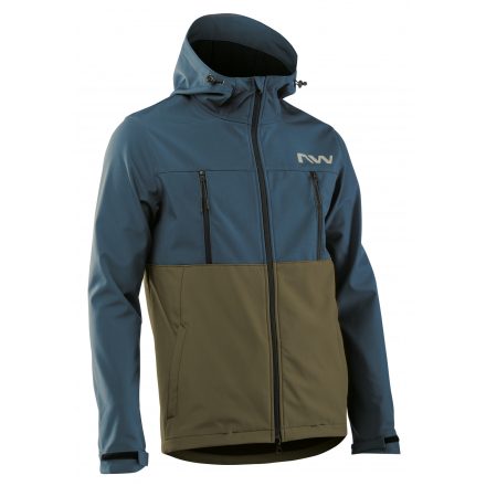 Dzseki NORTHWAVE EASY OUT SOFTSHELL 3XL kék/zöld