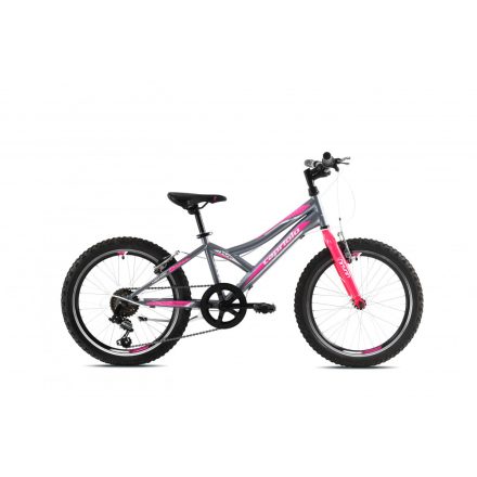 Capriolo Diavolo 200 20" gyerek kerékpár Grafit-Rózsaszín 2020