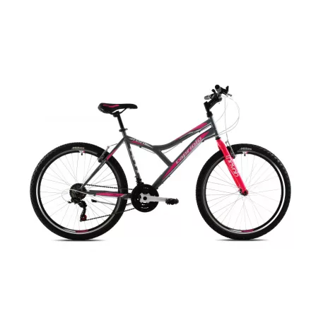 Capriolo Diavolo 600 26" női MTB kerékpár 19" Grafit-Rózsaszín