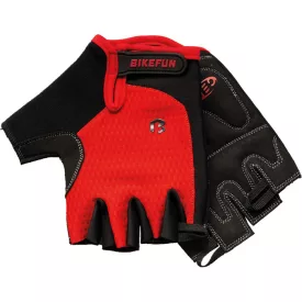 Kesztyű BIKEFUN rövid Missy M piros