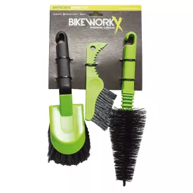   Tisztító készlet BIKEWORKX kerékpáros kefe szett - BRUSHSET