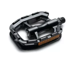   Pedál BIKEFUN SOLE Trekking egyrészes alu, fekete - C336BLK