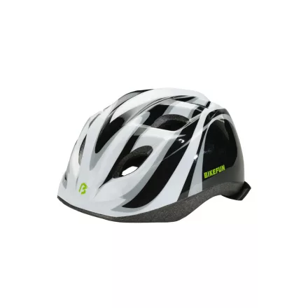 Fejvédő BIKEFUN JUNIOR fekete/fehér - HB8-BKW