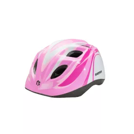 Fejvédő BIKEFUN JUNIOR pink/fehér - HB8-PW