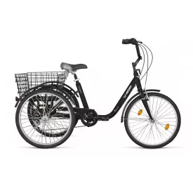 24 Biketek Gommer fekete agyváltós alacsony átlépésű