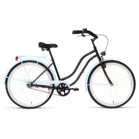 26 Koliken Cruiser kerékpár női fekete-türkiz