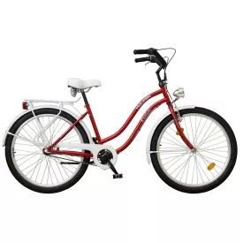 26" KOLIKEN CRUISER KERÉKPÁR NŐI BORDÓ AGYVÁLTÓS
