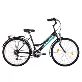 26 Biketek Oryx ATB kerékpár női fekete váltós