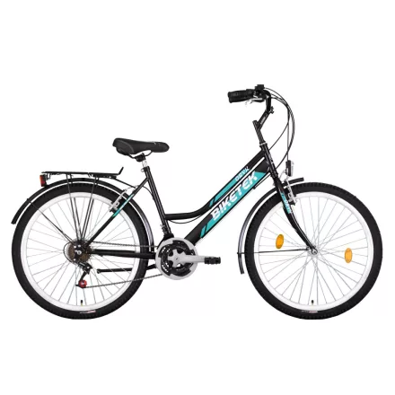 26 Biketek Oryx ATB kerékpár női fekete váltós