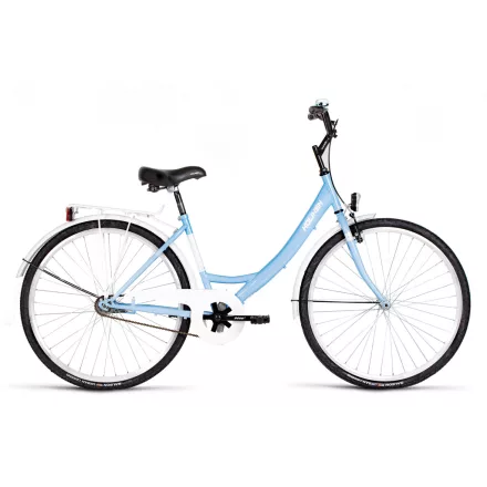 28 Biketek Jázmin kerékpár világos kék