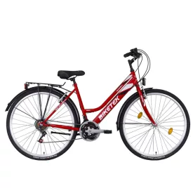28 BIKETEK MAXWELL KERÉKPÁR NŐI PIROS VÁLTÓS TREKKING