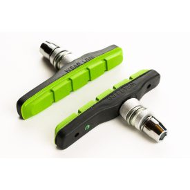   Fékpofa BIKEFUN MTB 72 mm menetes fekete/zöld - MTB-945V-BKGRN