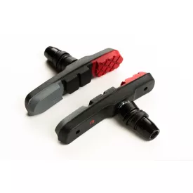   Fékpofa BIKEFUN MTB 72 mm menetes piros/fekete/szürke - MTB-960V
