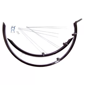   Sárvédő BIKEFUN 24 MTB alu plastic ezüst-fekete-ezüst - OR58/24B