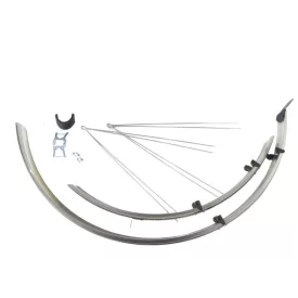   Sárvédő BIKEFUN MTB alu-plastic fekete-ezüst-fekete - OR58S-C-S