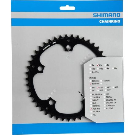 LÁNCKERÉK FC-S501CHAINRING 45T FEKETE 130MM